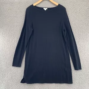 J Jill Top Womens Medium Tall Black Long Sleeves Tunic Stretch Pullover Casual - Picture 1 of 11