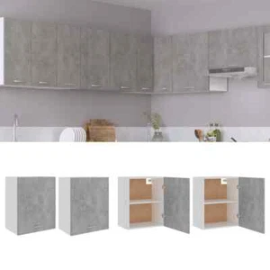 Hanging Cabinets 2 pcs Concrete Grey 50x31x60 cm Engineered Wood vidaXL - Picture 1 of 11