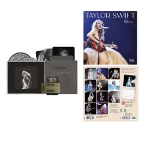 ⭐️ Taylor Swift “The Black Dog” TTPD CD PATCH MAGNET + Mini CALENDAR 2024 - Foto 1 di 8