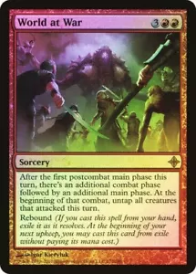 WORLD AT WAR (Foil) - Rise of the Eldrazi - Rare LP/NM - Foto 1 di 1