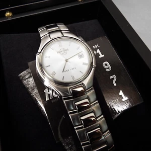 RELOJ PULSERA FOSSIL HARD ROCK CAFE LE 0253/1250 con certificado de autenticidad reloj plata acero inoxidable - Imagen 1 de 21