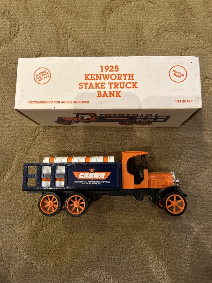 Ertl  Crown Gas 1925 Kenworth Stake Truck Bank 1:34 Scale  - Image 1 of 4