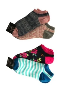 Legwear Essentials Womens Socks, Striped, Floral, Assorted Patterns, One Size, 4 - Picture 1 of 1