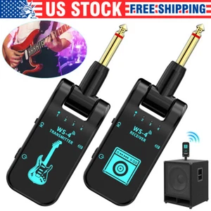 2.4GHz Wireless Guitar System Transmitter Receiver Rechargeable LED Display 40m* - Picture 1 of 15