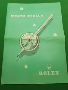 Rolex Stella Handbuch - Jahr 1960 - Papiere - Bild 1 von 5
