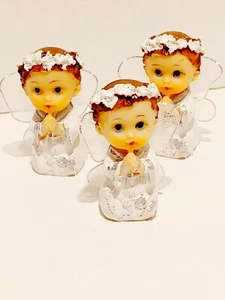 12 pcs polyresin Angel  Figurine Baptism Recuerdos De Bautizo Communion Gifts - Picture 1 of 8