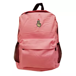 Borsa zaino BABY ROSA con logo K POP DITO CUORE RICAMATO - Foto 1 di 4