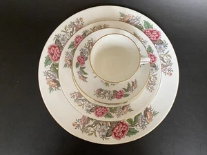Wedgwood Bone China Cathay/India tree 5 Pieces Dinner Set - Picture 1 of 4