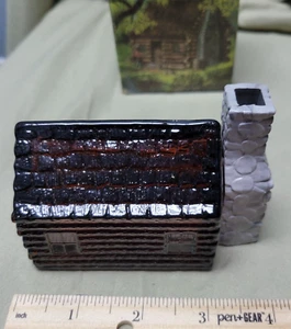 Vintage Avon Homestead Dekanter Blockhaus Wild Country Flasche - Bild 1 von 5