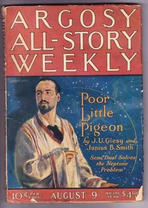 Pulp ARGOSY ALL-STORY August 9, 1924 - Ray Cummings MAN WHO MASTERED TIME pt 5 - Picture 1 of 2