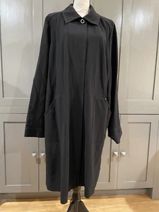 MARINA RINALDI VOYAGE Women Coat 27 Black NWT - Picture 1 of 8