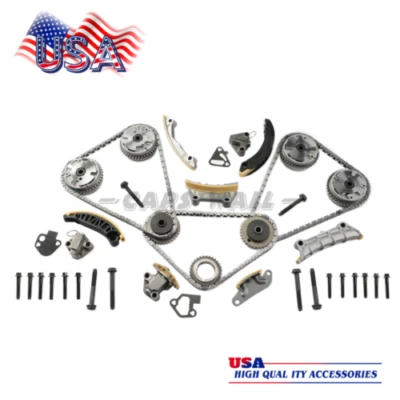 Timing Chain Kit & VVT Gears For 2010 Buick Enclave Chevy Traverse GMC 3.0 3.6 Foto 1 de 4