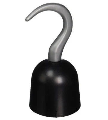 Plastic Pirate Hook - Black/Gray - Costume Accessory Prop - Image 1 of 2