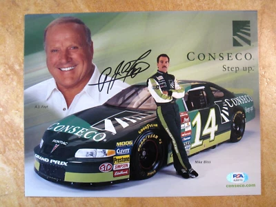 A.J. FOTO AUTÓGRAFA FIRMADA FOYT (HOF/2000) 8X11 INDIANAPOLIS-DAYTONA 500 PSA   Foto 1 de 3