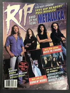 RIP MAGAZINE-APRIL 1992-METALLICA-ALICE in CHAINS-GUNS N ROSES-NIRVANA-ANTHRAX - Imagen 1 de 3