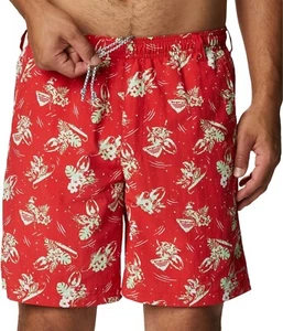 NUEVOS Pantalones Cortos de Agua Columbia Rojo Super Backcast Para Hombre Baúles de Baño Talla Grande - Imagen 1 de 11