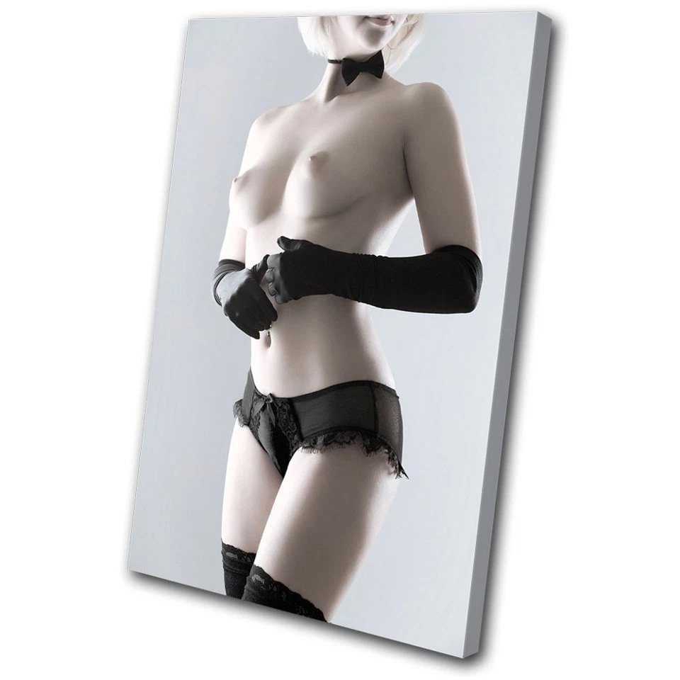 Erotic Sexy Female NUDES SINGLE CANVAS WALL ART Picture Print VA - Image 1 of 1