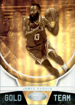 2019-20 Panini Certified Gold Team #5 James Harden Houston Rockets - Image 1 of 2