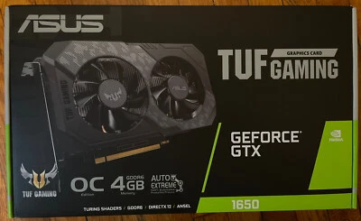 ASUS TUF NVIDIA GeForce GTX 1650 OC Edition 4GB GDDR6 Graphics Card NEW IN HANDS - Image 1 of 2