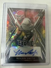 2023 NOLAN SMITH XRC LEAF EXOTIC FOOTBALL AUTO AUTOGRAPH CRYSTAL SSP# /7 EAGLES