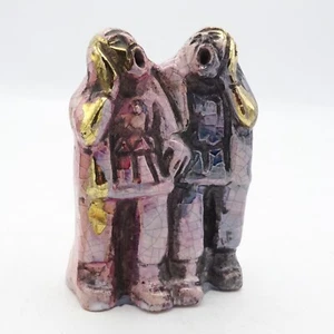 Suéter Claudio italiano vintage mayólica policromada escultura pequeña - Imagen 1 de 7