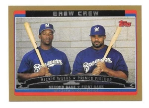 2006 TOPPS MLB BASEBALL #653 PRINCE FIELDER,RICKIE WEEKS /2006 BREW CREW GOLD - Picture 1 of 1
