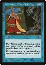 COMMAND OF UNSUMMONING ~mtg NM Portal Unc x1