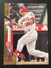 2020 Topps Gold #1 Mike Trout Parallel #0883/2020 Los Angeles Angels