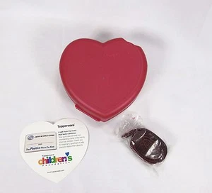 Tupperware Schatz rot Herz Behälter Geldbörse 5187   - Bild 1 von 2