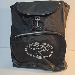 Vintage 90s 1995 Batman Forever Nylon Backpack Book Bag Rare Embroiderd Logo - Picture 1 of 8