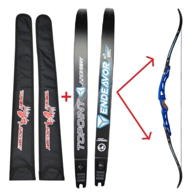 68" 18-44Ibs Recurve Bow Limbs ILF Archery Right Left Hand Shooting Hunting - Image 1 of 4