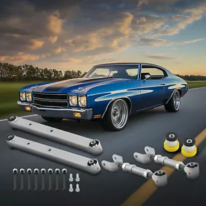 Adjustale Heavy Duty Steel Control Trailing Arms for Chevy Chevelle 1967-1972 - Foto 1 di 13