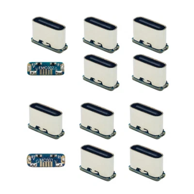 Cablecy 10pcs/lot DIY Solder Type-C Female Socket Connector Replace Micro-USB - Image 1 of 4