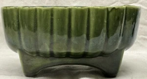 Vintage UPCO USA Pottery Planter Green Rectangle Ceramic Mid century 6” x 4” - Picture 1 of 9