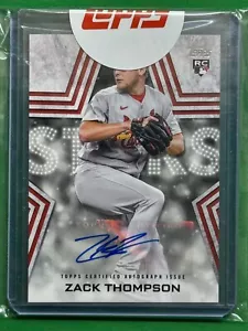 2023 Topps Baseball Series One Baseball Stars Auto #BSA-ZT Zack Thompson RC - Picture 1 of 2