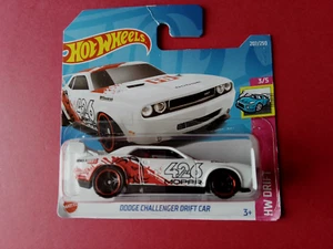 HOT WHEELS - DODGE CHALLENGER DRIFT CAR - SHORT CARTE - ANNEE 2022 - 9203 - Picture 1 of 2
