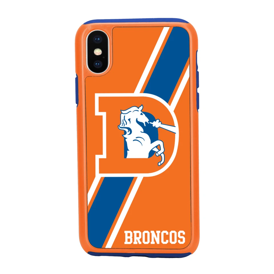 Funda híbrida doble retro FOCO NFL Denver Broncos para iPhone XR (6,1") Foto 1 de 3