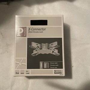 Paulmann 976.57 URail X-Verbinder Zubehör Starr Chrom Matt X-Connector - Bild 1 von 5