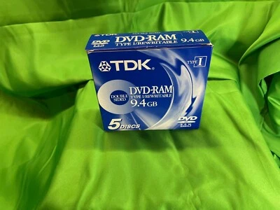 TDK DVD-RAM 9.4GB Double Sided ReWritable Blank DVD RAM Cartridge TYPE I - Image 1 of 4