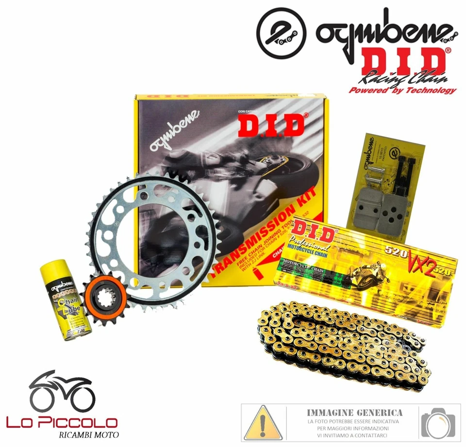 KIT TRASMISSIONE PREMIUM DID CATENA CORONA PIGNONE HONDA XR 350 R 1983 1984 - Imagem 1 de 1