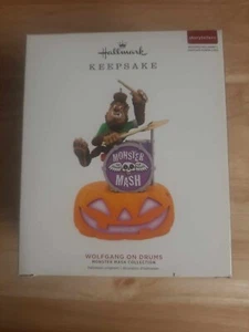 HALLMARK MONSTER MASH COLLECTION WOLFGANG ON DRUMS ORNAMENT - Picture 1 of 6