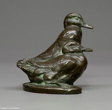 Schöne Figur aus Bronze - ENTENPAAR - signiert: "Heynen Doumont" um 1920