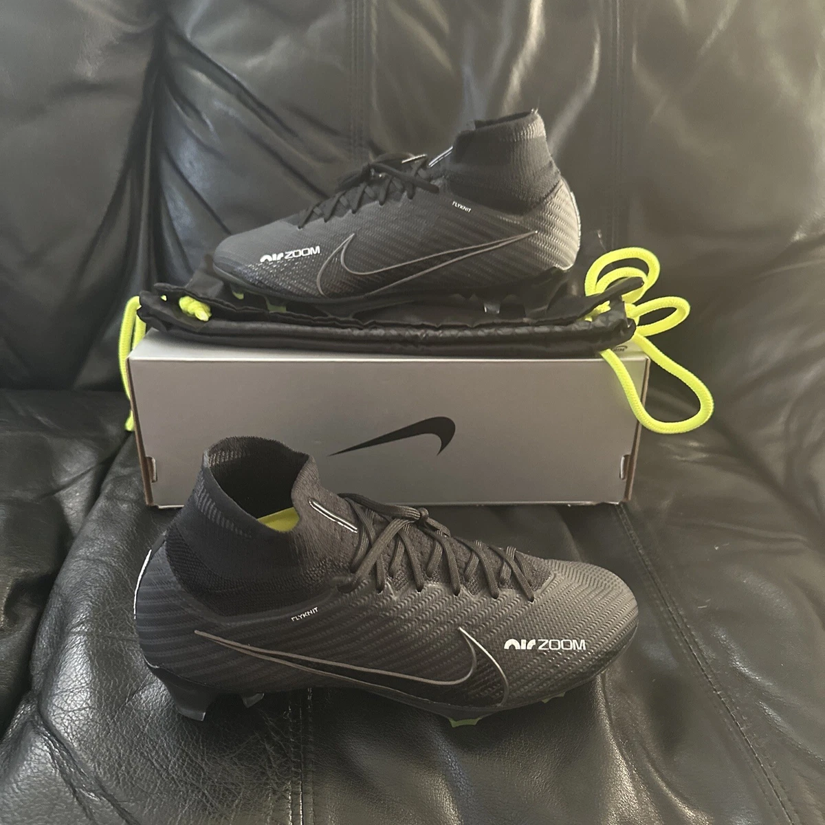 Preços baixos em Nike Mercurial Superfly 7 Elite FG Black Dark
