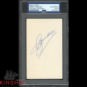 Jimmy Connors signed 3x5 Index Card PSA DNA Slabbed Tennis Auto C4021 - Picture 1 of 1