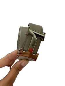 Cinturón reversible Hermes Constance talla 72 - gris y granate - Imagen 1 de 16