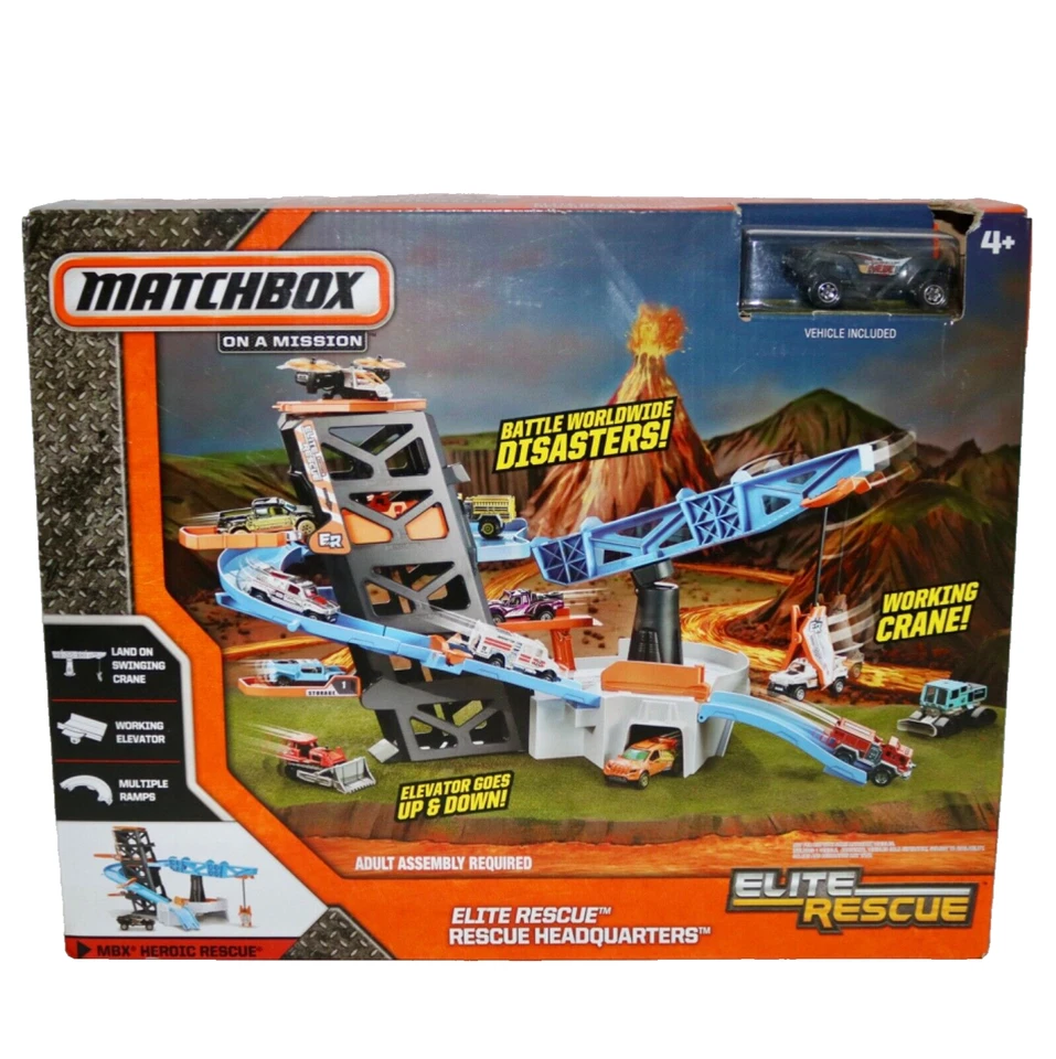 Matchbox On A Mission ~ Elite Rescue Headquarters PlaySet MB Explorers 2015 SIOB - Image 1 of 4