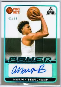MARJON BEAUCHAMP 2022 Set Leaf Pro Blu Potenza RC AUTO/99 DOLLARI MILWAUKEE - Foto 1 di 2