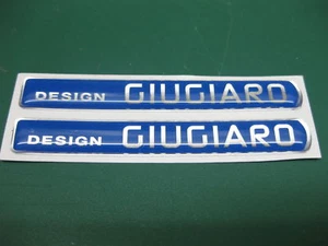 PAAR VON 2 AUFKLEBERN DESIGN GIUGIARO KOTFLÜGEL ALFA ROMEO 159 - 156 - FIAT PUNTO - Bild 1 von 2