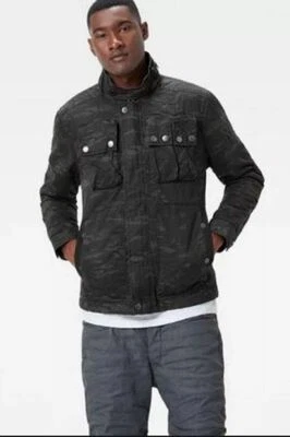 Sobrecamisa Acolchada G-Star Raw Ospak Camuflada Chaqueta Militar Gris Para Hombre Pequeña Nueva Sin Etiquetas  Foto 1 de 2
