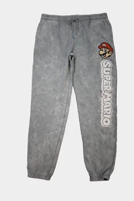 Pantalones deportivos Super Mario para hombre gris lavado nuevos XL Foto 1 de 4